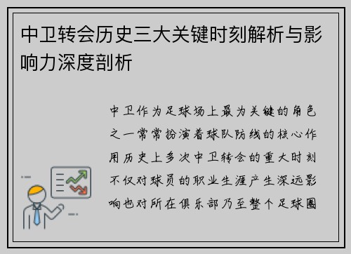 中卫转会历史三大关键时刻解析与影响力深度剖析